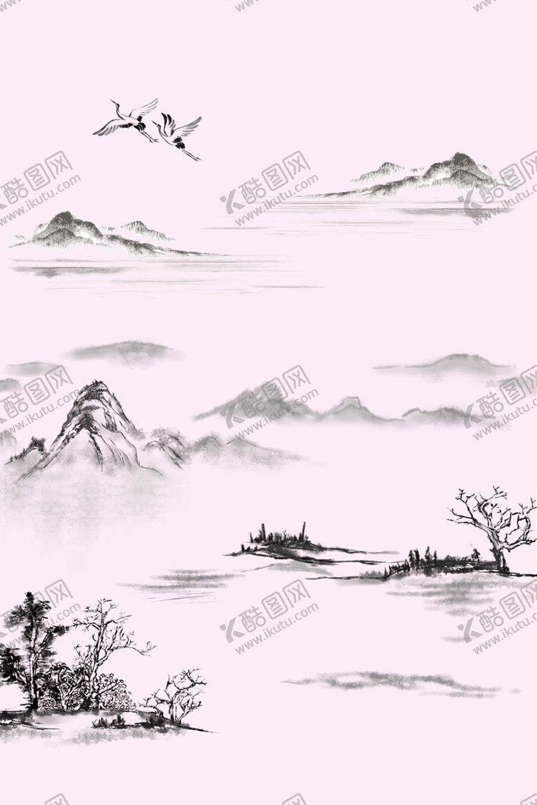 编号：34846001271303555523【酷图网】源文件下载-水墨背景