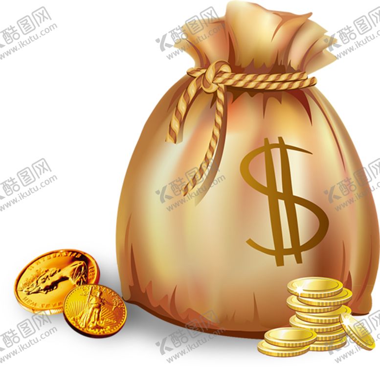编号：85737610190354057764【酷图网】源文件下载-钱袋财富金币金钱海报素材