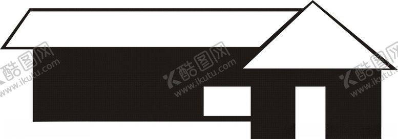 编号：20965707060756041811【酷图网】源文件下载-建筑房屋剪影-01