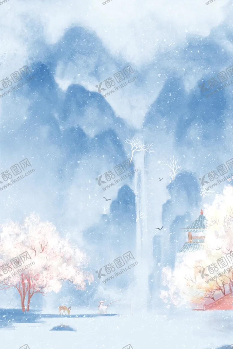 编号：34713304190521483705【酷图网】源文件下载-立冬唯美插画