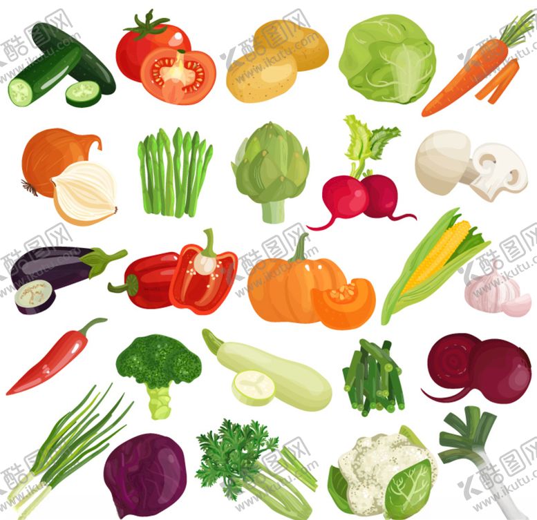 编号：62500209192055331490【酷图网】源文件下载-各种蔬菜
