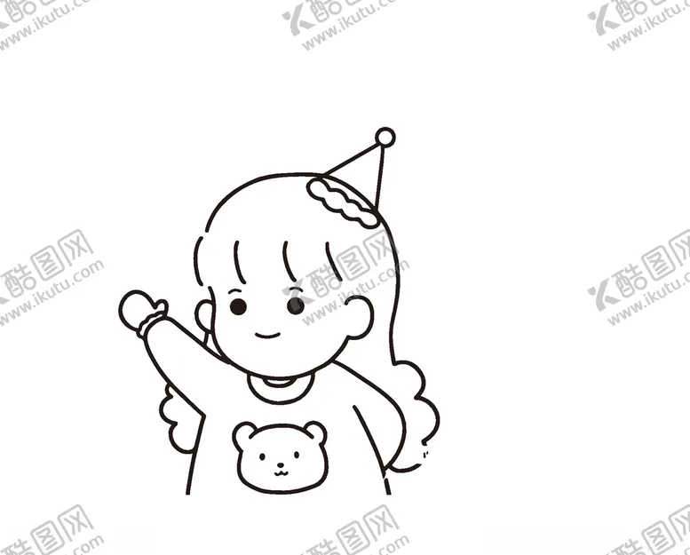 编号：39722204202218283737【酷图网】源文件下载-简笔画女孩