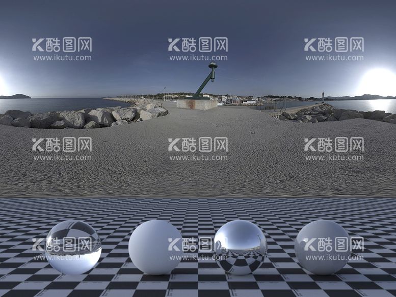 编号：68379502050500234928【酷图网】源文件下载-HDR贴图C4D海洋背景