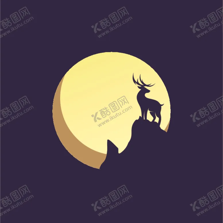 编号：59019306272013532049【酷图网】源文件下载-鹿头标志