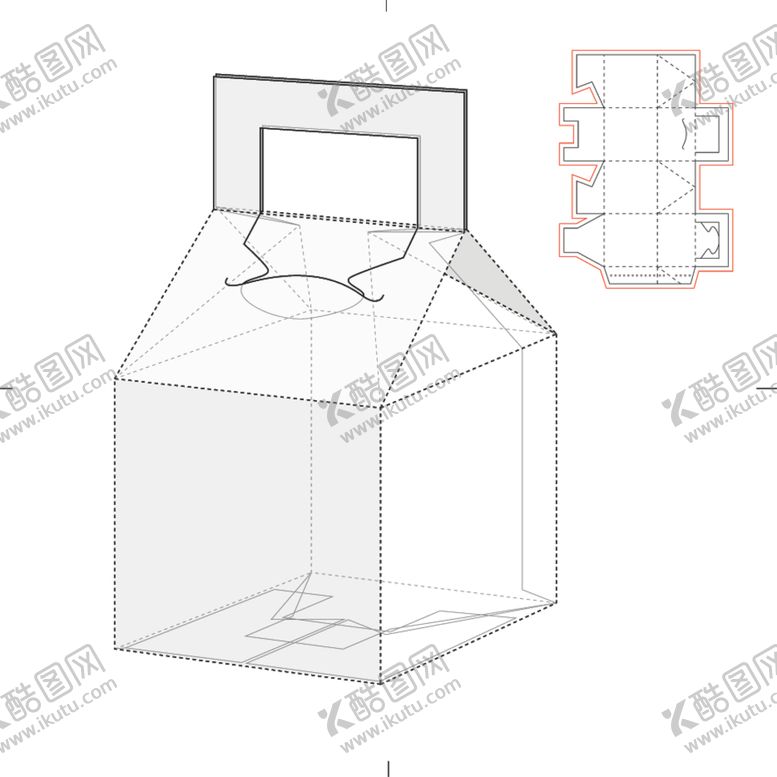编号：70781410060440202113【酷图网】源文件下载-纸盒包装布局刀线图