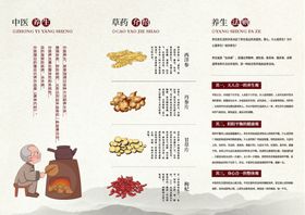 中医养生三折页