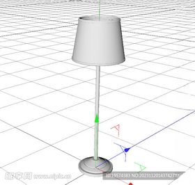 C4D模型台灯