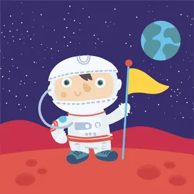 宇航员宙天天活动卡通人物服