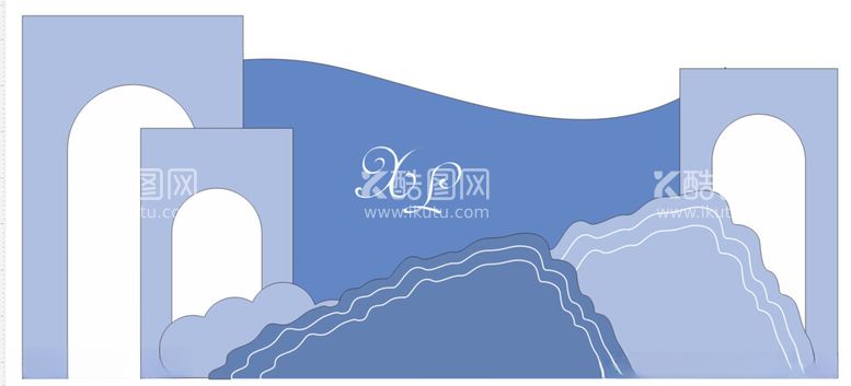 编号：93372211241500004157【酷图网】源文件下载-蓝色婚礼