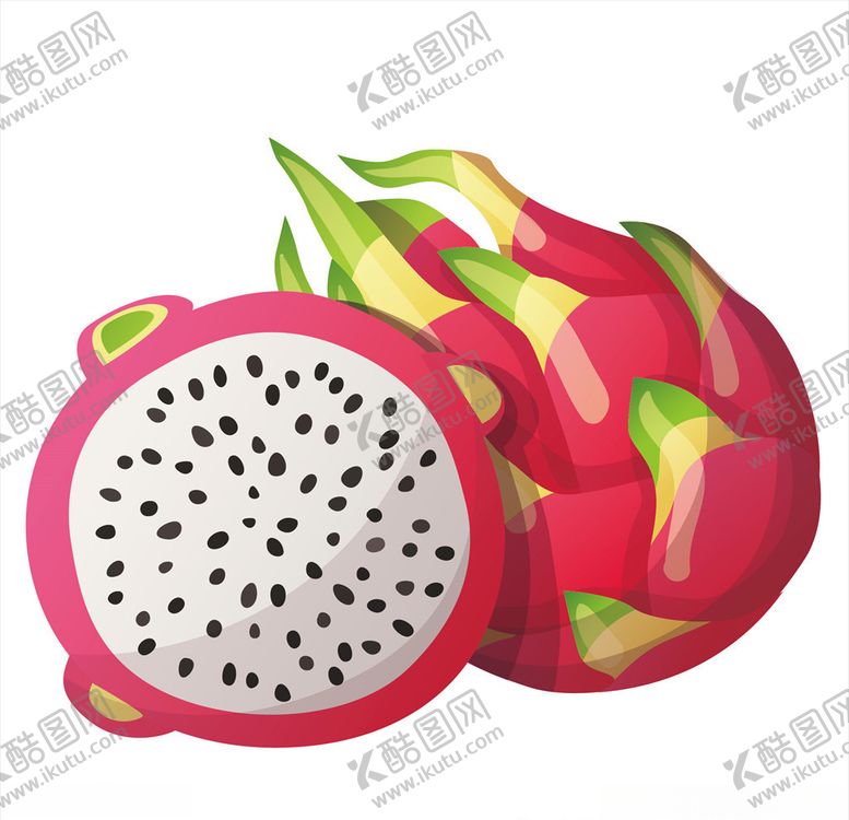 编号：92712307130409158497【酷图网】源文件下载-火龙果矢量图