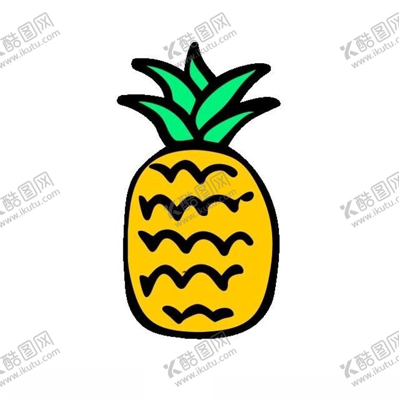 编号：48422501311416276843【酷图网】源文件下载-菠萝涂鸦
