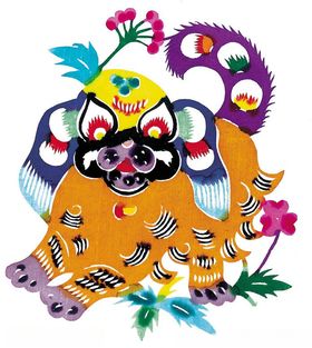 小老虎剪纸