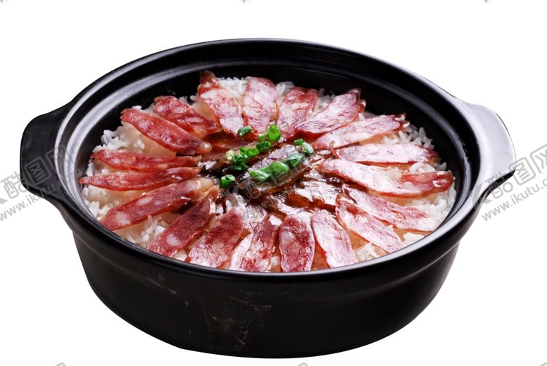 编号：17772206242209373385【酷图网】源文件下载-腊肉煲仔饭抠图