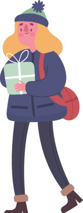 冬装天穿的人服饰