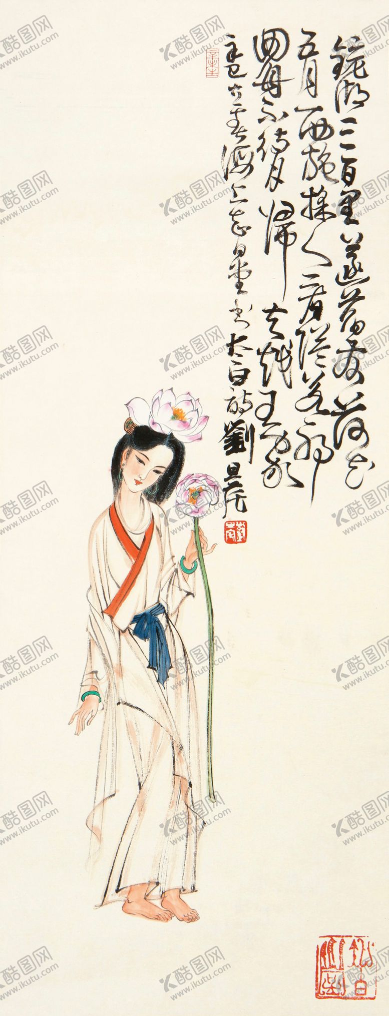 编号：22517706260042593483【酷图网】源文件下载-刘旦宅国画