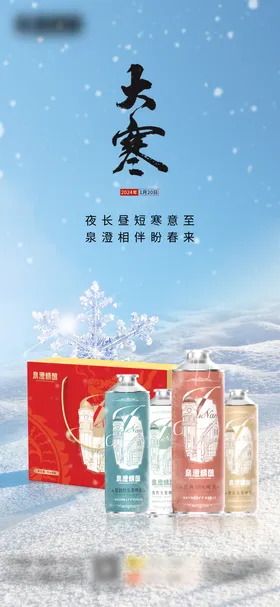大寒节气海报