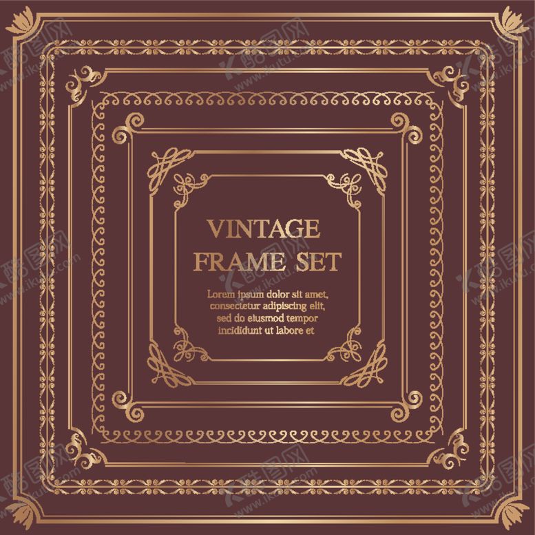 编号：41511009191802569085【酷图网】源文件下载-欧式花纹边框