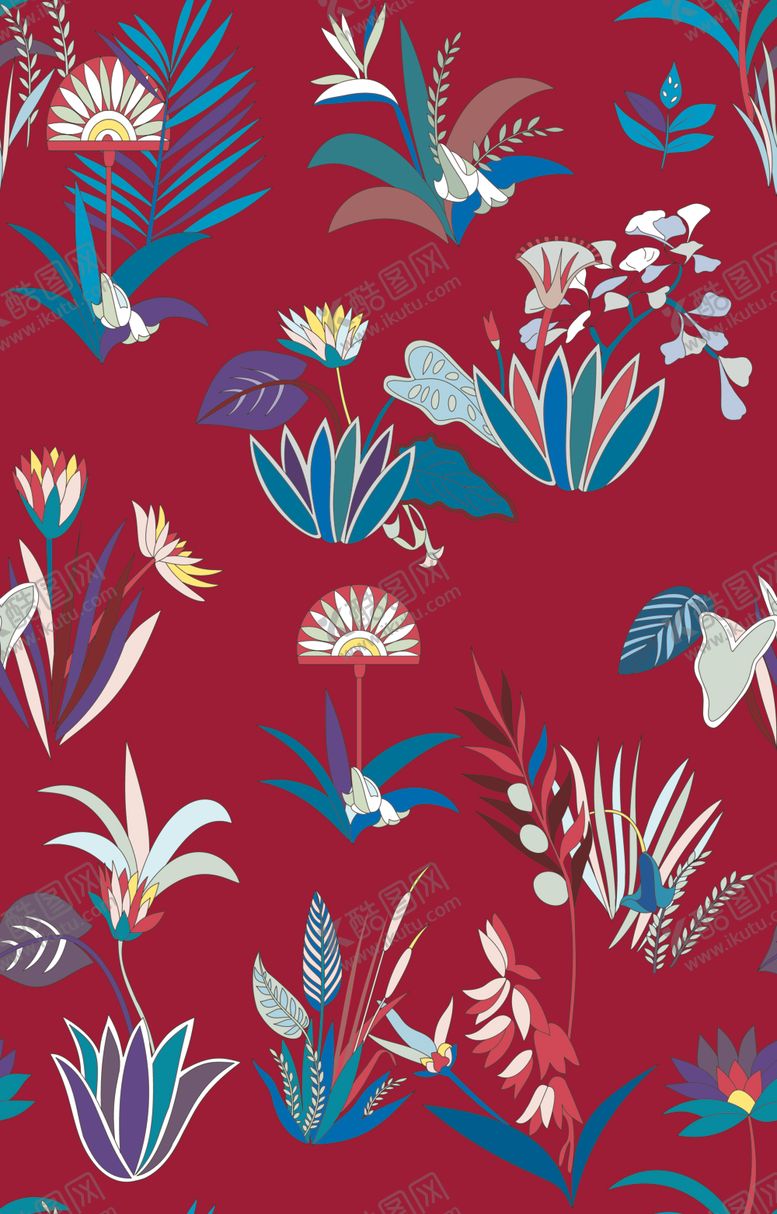 编号：47876109161846492807【酷图网】源文件下载-碎花撇丝花金昌分色