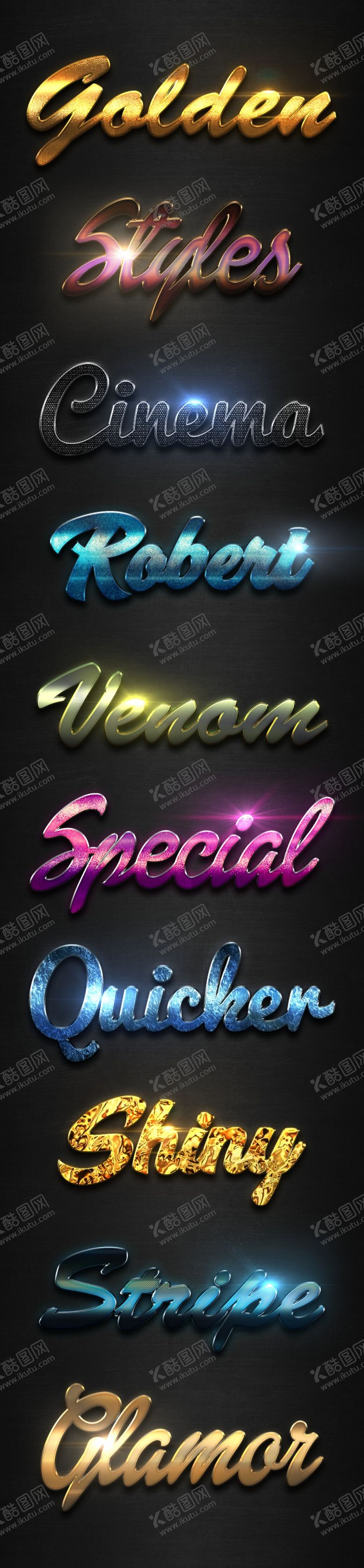 编号：43943409091047067027【酷图网】源文件下载-金属质感3D文字样式