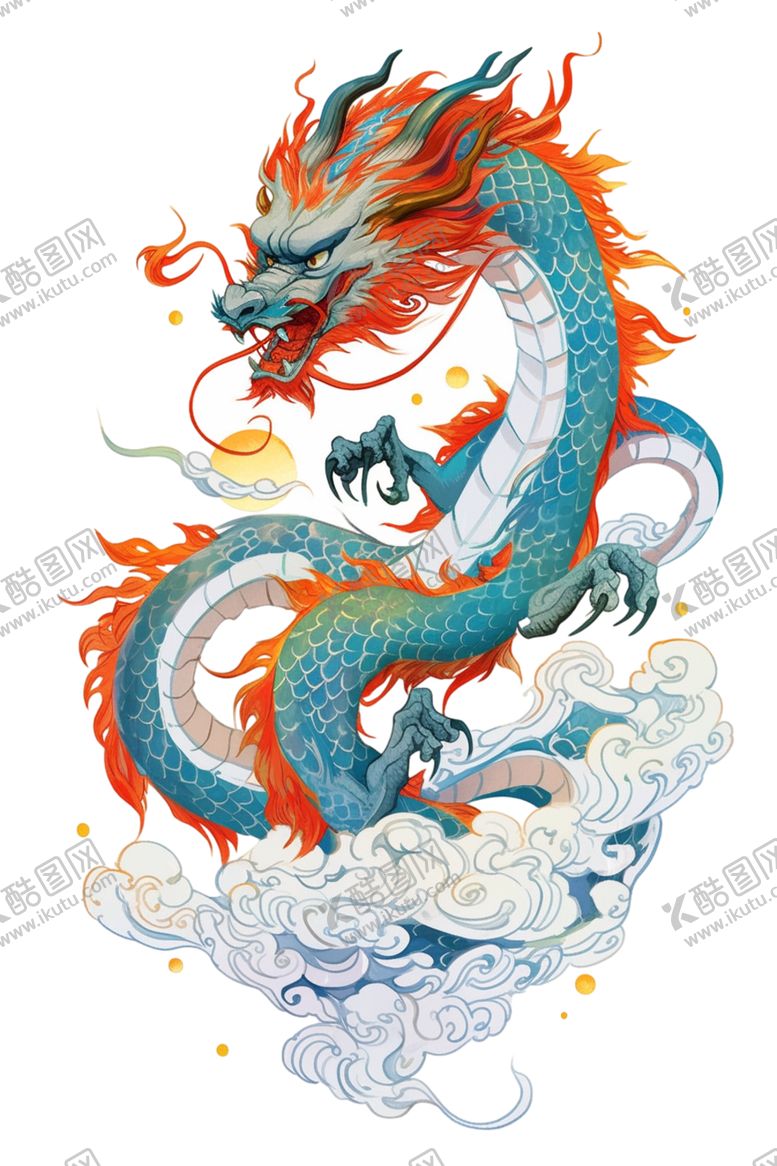 编号：74569101250827121715【酷图网】源文件下载-祥云龙