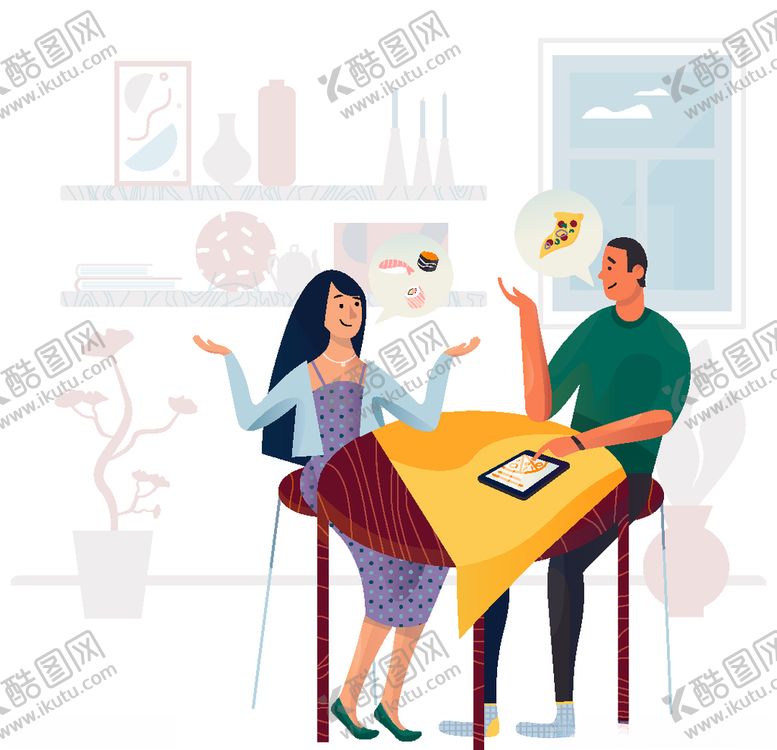 编号：62944609090513091755【酷图网】源文件下载-时尚手绘插画