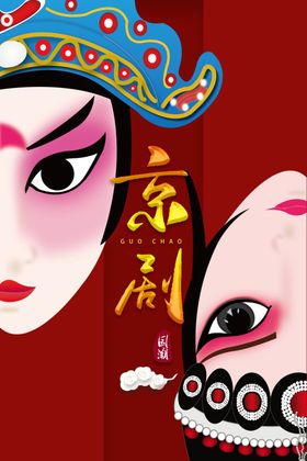 京剧人物装饰画