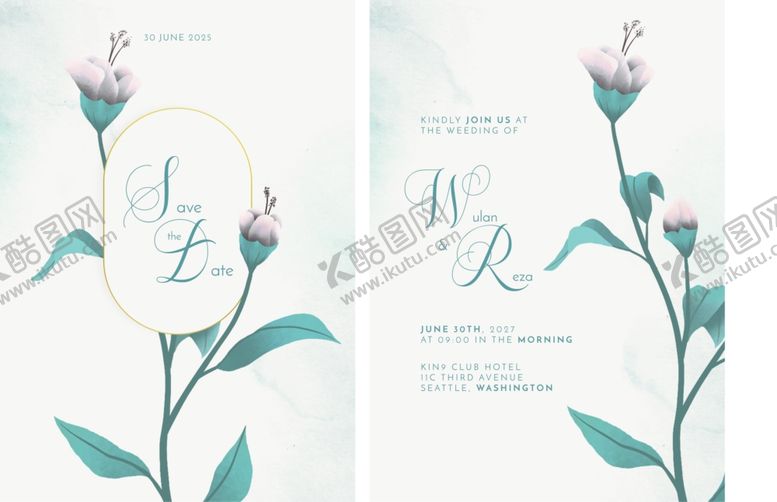 编号：49089210051504279746【酷图网】源文件下载-清新花卉贺卡