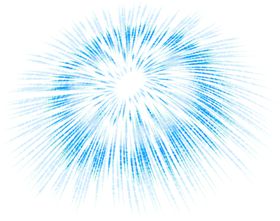 手绘烟花线条简约
