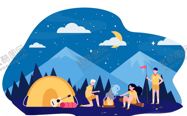 编号：18638209242201413214【酷图网】源文件下载-露营