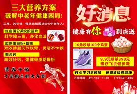 三大营养方案促销海报