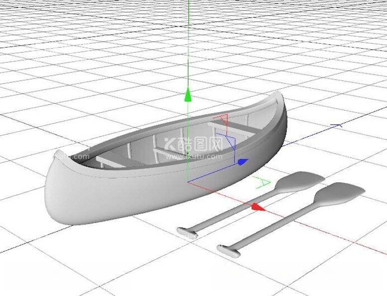 编号：36246412130702251684【酷图网】源文件下载-C4D模型独木舟