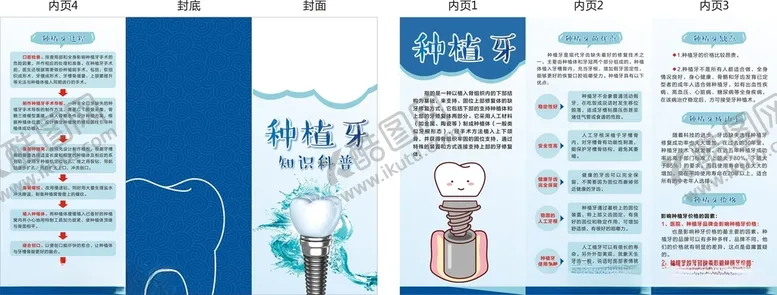 编号：58688903260208479300【酷图网】源文件下载-种植牙折页