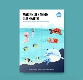 海洋动物海报