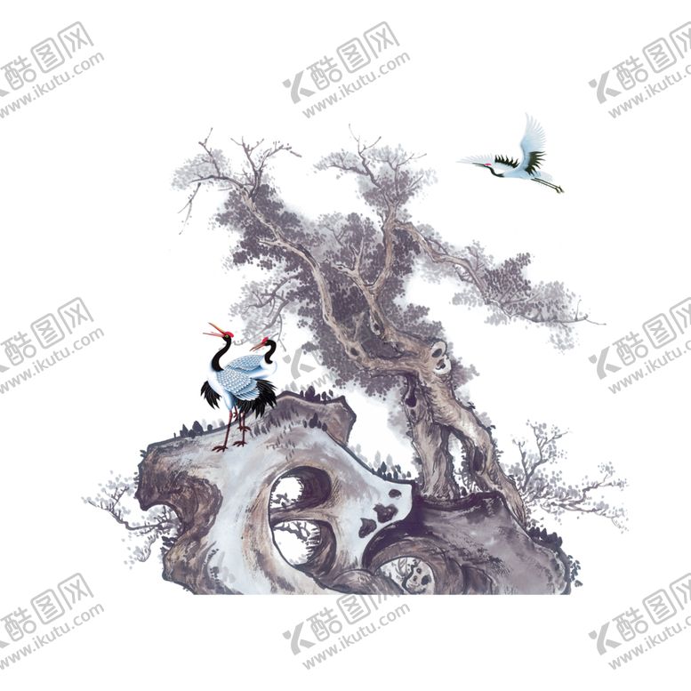 编号：97547710250700567329【酷图网】源文件下载-水墨松树