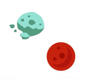 扁平化矢量星球