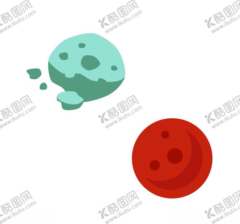 编号：71537805010153195287【酷图网】源文件下载-扁平化矢量星球