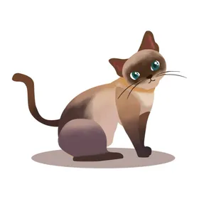 手绘卡通猫图片矢量咪可爱哇伊素材
