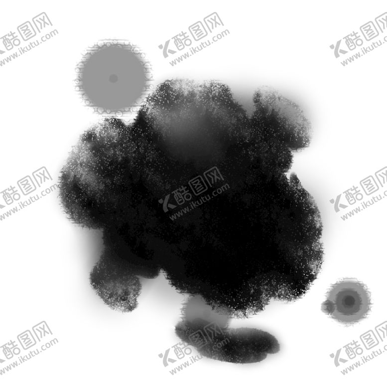 编号：77314910182311311898【酷图网】源文件下载-水墨元素泼墨笔刷墨迹素材