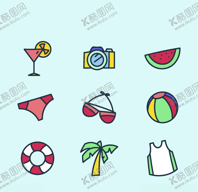 编号：29289105090824161203【酷图网】源文件下载-夏日元素