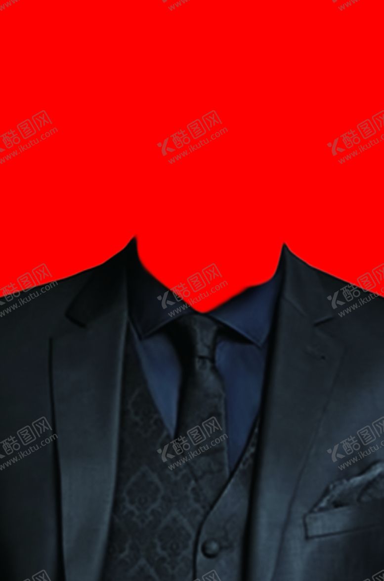 编号：32774405041721571982【酷图网】源文件下载-西装证件照模板