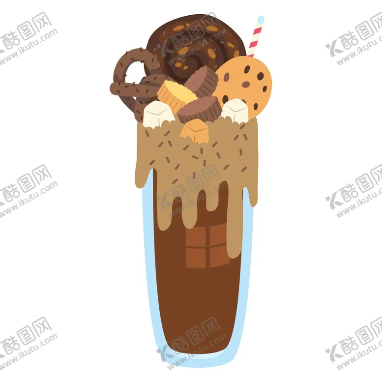 编号：60581210040641563907【酷图网】源文件下载-多彩甜点杯