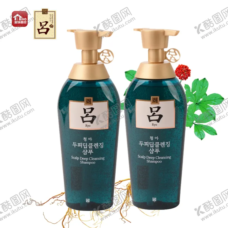 编号：33223009151841021713【酷图网】源文件下载-绿吕韩国洗发水套装