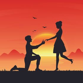 卡通人物求婚