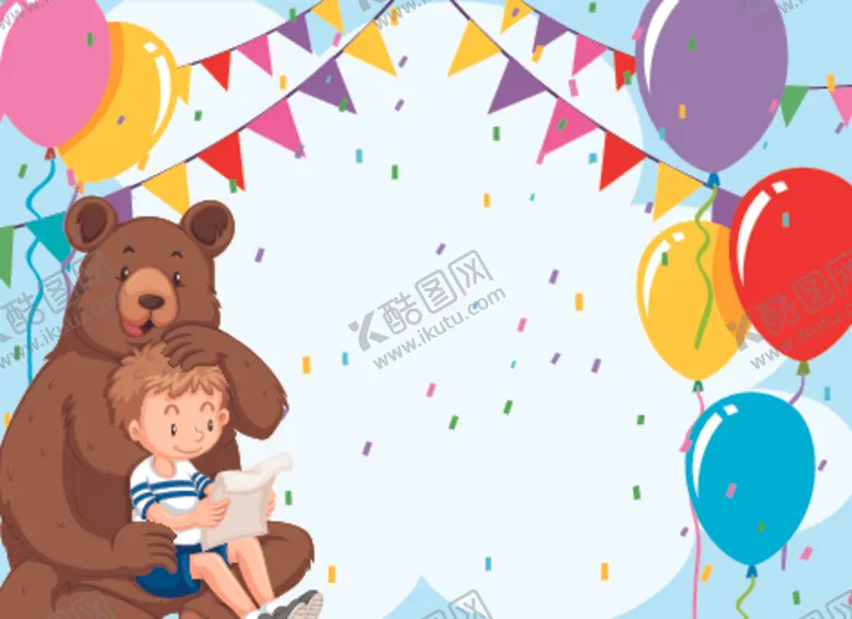 编号：33535610192216179042【酷图网】源文件下载-卡通动物节日插画