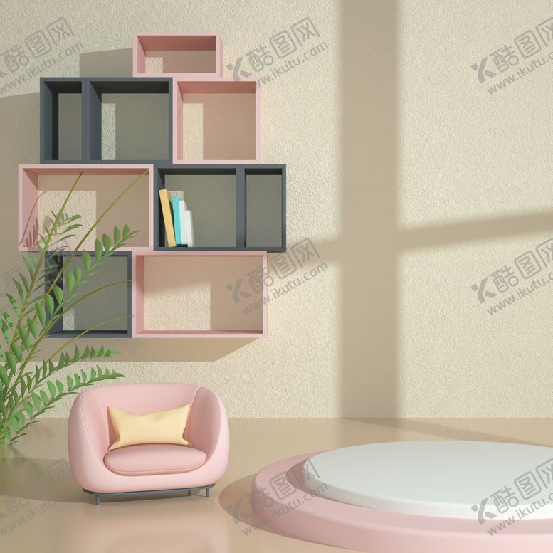 编号：90873209202354311592【酷图网】源文件下载-立体展台 C4D电商海报 台子