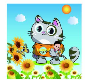 卡通小猫