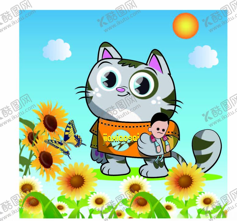 编号：95239309160145522748【酷图网】源文件下载-卡通小猫
