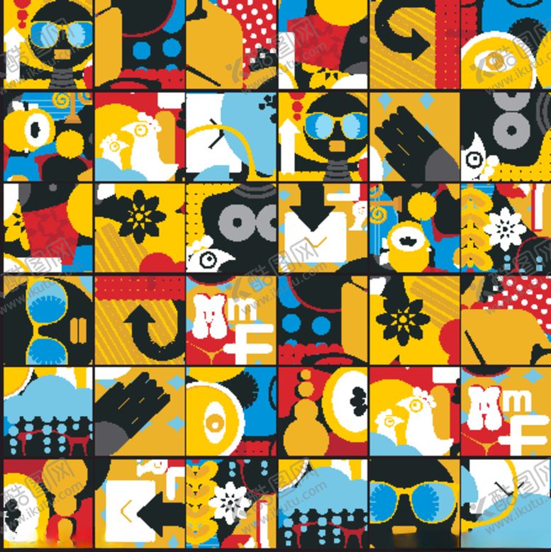 编号：12086806302302144903【酷图网】源文件下载-音乐潮流装饰图案