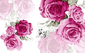 浪漫田园芬芳玫瑰背景墙