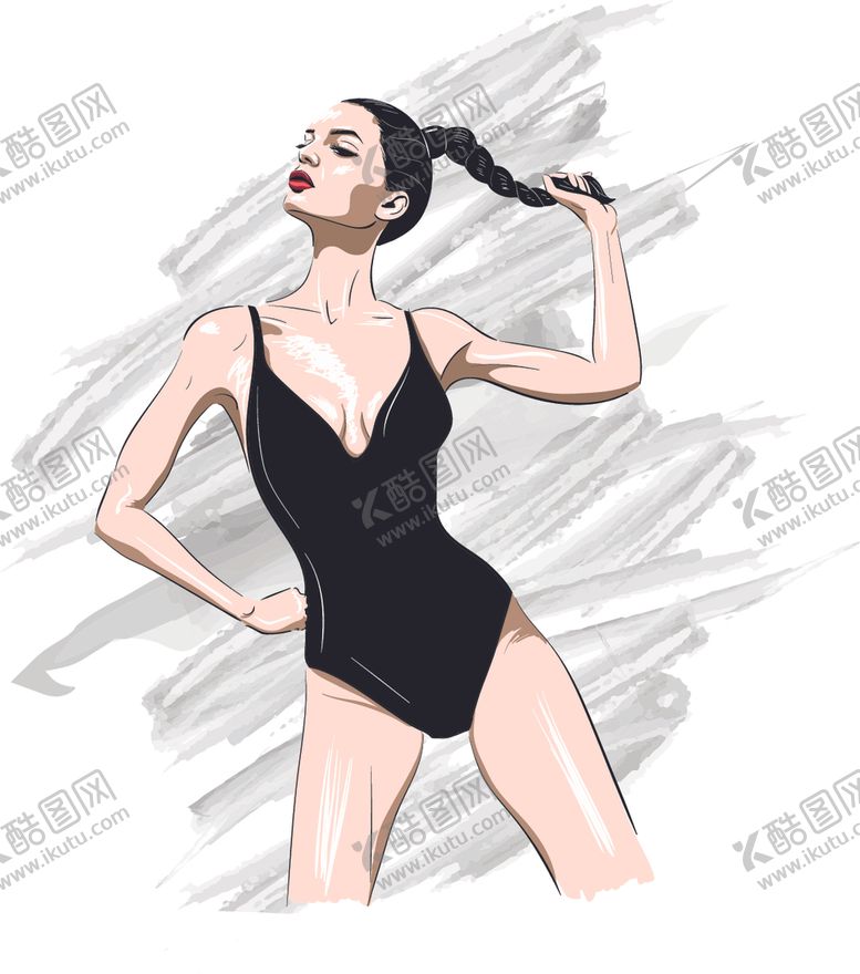 编号：69160107051652418955【酷图网】源文件下载-女性插画